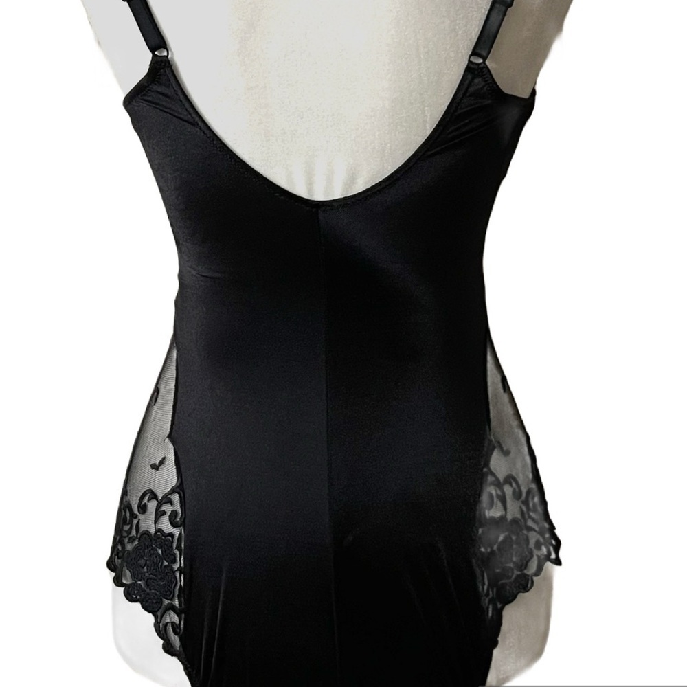 La Perla Malizia Italy vintage luxurious bodysuit black lace feminine sexy NWT - Picture 3 of 14